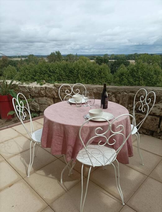 Gite Des Perreyeurs - Maison Troglodyte Avec Vue Sur Loire Montsoreau Extérieur photo